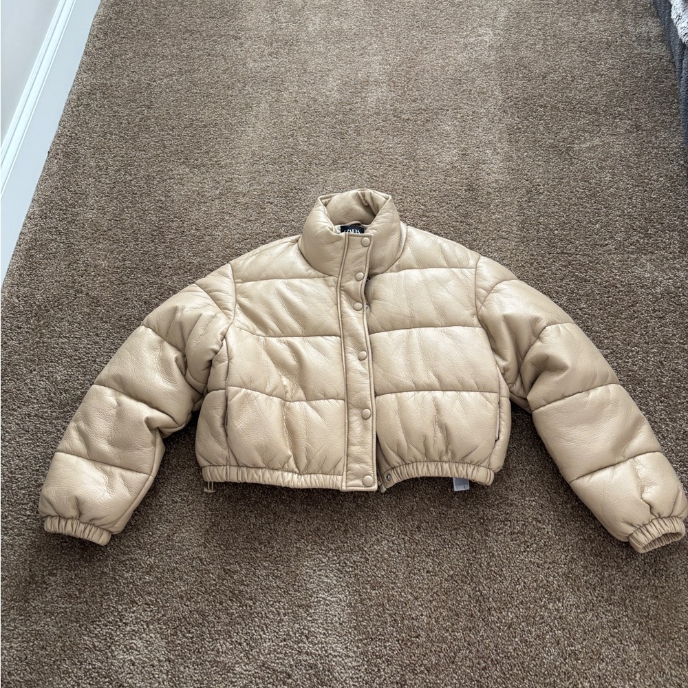Tan Puffer Coat